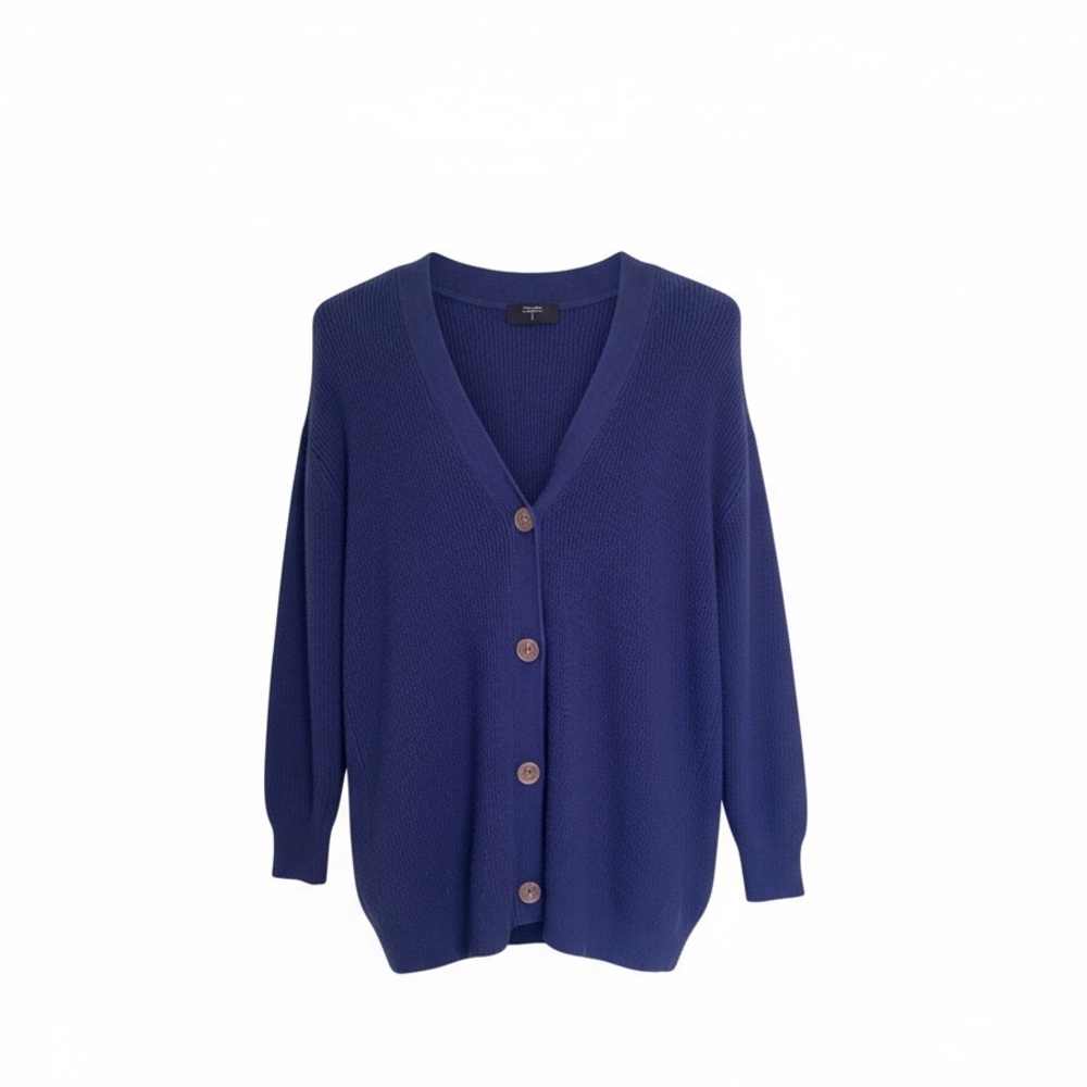 Tahari Deep Blue Women's Cardigan - Picture 1 of 4